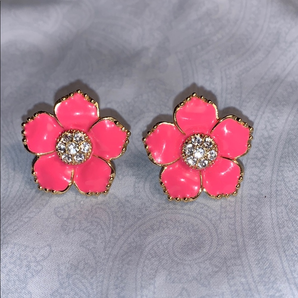 kate spade Enamel & Rhinestone Earrings